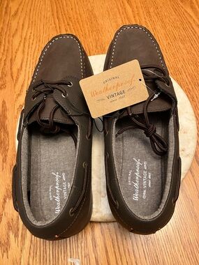 Weatherproof Men’s Dark Brown Boat Shoes